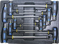 Набор Т-образных шестгранных ключей с пластиковой рукояткой 10пр. в ложементе в Михайловске